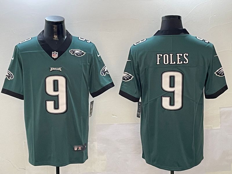 Men Philadelphia Eagles #9 Foles Green Second generation 2024 Nike Limited NFL Jersey style 3->miami dolphins->NFL Jersey